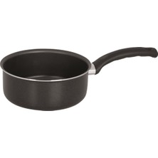 Mehtap Onyx Derin Tencere 18 cm Teflon Kaplama Siyah Renk Dayanıklı Malzeme ile