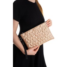 Newish Polo Kadın Yıldız Desenli Parlak Portföy & Clutch Çanta - NEWPOLO405