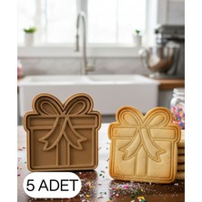 Ulugo 5li Hediye Kutusu Gift Box Şekillendirici Kalıp Kurabiye Hamur Kesici Oyun ve Şeker Hamuru Seti