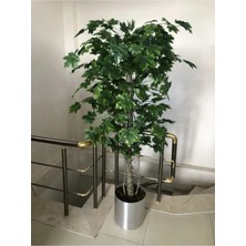 Cihan Çiçekçilik Yapay Ağaç Çınar Ağaç 180 cm Metal Saksıda