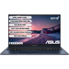 Asus Vivobook 15 Intel Core 5 120U 8gb 512GB SSD Freedos 15.6" Taşınabilir Bilgisayar X1504VA-BQ4101*