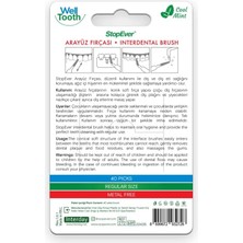 Stopever Well Tooth Arayüz Fırçası – 40 Adet | Naneli Ferahlık & Seyahat Çantası Hediyeli