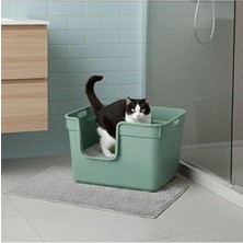Tanos Yarı Açık Kedi Tuvaleti 54X40X32 - Yeşil