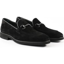 Tuna Hakiki Deri Siyah Loafer Erkek Ayakkabı - 0161