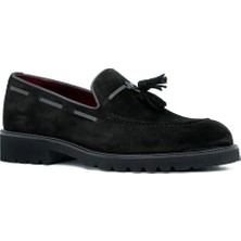 Tuna Hakiki Süet Deri Eva Taban Loafer Model Erkek Ayakkabı - 1641