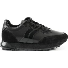Tuna Hakiki Deri Siyah Sneaker Erkek Ayakkabı - 2629