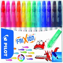Pilot Frixion Colors 12'li Set Silinebilir Keçeli Kalemler Karışık Çok Renkli Japonya Menşeli