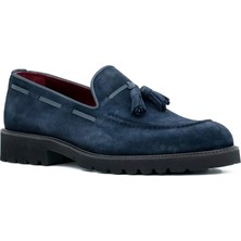 Tuna Hakiki Süet Deri Eva Taban Loafer Model Erkek Ayakkabı - 1641