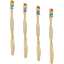 The Humble Co. Brush Orta Proud Edition Renkli Yetiştkin Diş Fırçası (4 Paketi)
