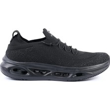 Tuna Bottier Siyah Bağcıksız Erkek Spor Ayakkabı Triko Sneaker - 25ASM851