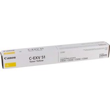 Canon C-EXV 51L Sarı Toner, IR C 5535, 5540, 5550, (0487C002), Orjinal