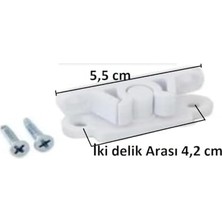 Sineklik Montaj Seti (2 Adet Tutamak, 2 Adet Çıt Çıt, 4 Adet Menteşe, 2 Adet Kol) 10 Parça