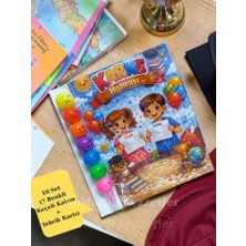 Nostaljik Lezzetler Karne Hediyesi 10 Set Renkli Keçeli Kalem ve Tebrik Kartı