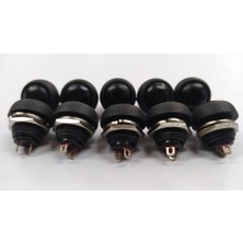 Mykablo "184" 12 mm Siyah Push Buton - 10 Adet