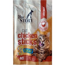 New Tavuk Etli Stick Kedi Ödül Maması, 5 Gram x 3 Adet, 3'lü Paket