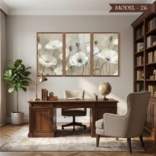 Akıllı Kağıt Cam Görünümlü Yapışkanlı Tablo Çiçek (Model- 26)