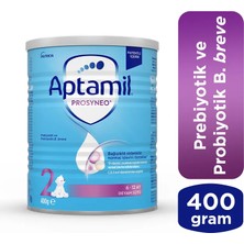 Aptamil Prosyneo 2 Devam Sütü 400 Gr Prebiyotik ve Probiyotik İçerikli Biberon Maması 6-12 Ay