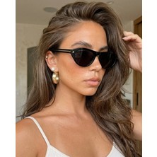Funeyes Parodi Siyah Unisex Popüler Güneş Gözlüğü Sap Gold Aksesuarlı %100 UV400 Korumalı