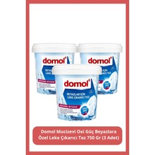 Domol Mucizevi Oxi Güç Beyazlara Özel Leke Çıkarıcı Toz 750 gr (3 Adet)