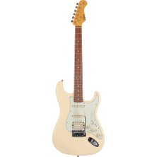 Kozmos KST-62HSS-GRWN-VWH Beyaz Elektro Gitar Masif Ihlamur Gövde ile 648 mm Ölçü