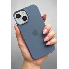 Pronorth Iphone 15 Uyumlu Kılıf Logolu Lansman Soft Yumuşak Içi Kadife Silikon Kapak