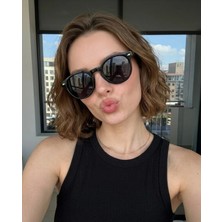 Funeyes Brina Unisex Siyah Güneş Gözlüğü Popüler Renk 48 Ekartman ( Küçük - Orta Boy)