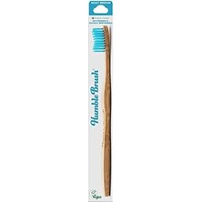 The Humble Co. Brush Yetişkin Bambu Medium Orta Diş Fırçası Mavi 1 Paket