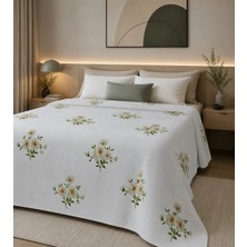 Pınarhome collection 100% Pamuk Digital Baskı Waffle Petek Pike Yatak Örtüsü Çift Kişilik 220 x 240 (Paket Içeriği Sadece Pike Yatak Örtüsüdür.)