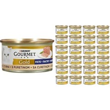 Kıyılmış Hindili Yaş Kedi Maması, Yetişkin Kediler (24 x 85 Gr) ve Kıyılmış Tavuklu Yaş Kedi Maması 85 gr x 24 Adet