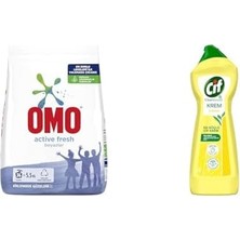 Fresh 5,5 Kg(1) Cif Krem Yüzey Temizleyici Limon Kokulu Yağ ve Kireç Sökücü Leke Çıkarıcı 750 Ml(2)