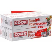 Buzdolabı Poşeti Orta Boy 24 x 38 cm 2'li Paket (160 Adet)