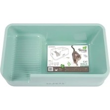 Terra Cat Walk Açık Kedi Tuvaleti Sea Green