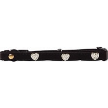 Pawise Kalp Taşlı Parlak Kedi Boyun Tasması 30 cm
