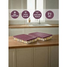 Selka Home 2 Adet 2,25 Lt. Nora Organizer Buzdolabı Buzluk Düzenleyici Saklama Kabı