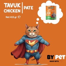 Bypet Tavuk Etli Yetişkin Yaş Kedi Maması 1 Adet -415 Gram Konserve 2li Paket