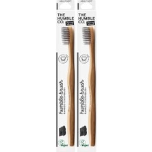 The Humble Co. Brush Yetişkin Bambu Diş Fırçası Soft Kömürlü Fırça Kılları 1 Paket (2 Paketi)