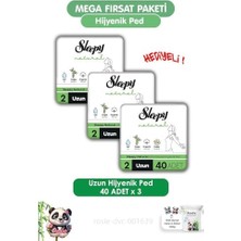 Natural Ultra Hassas Hijyenik Ped Fırsat Paketi Uzun 120 Adet ve Rosıe