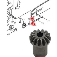 Makita Zincirli Ağaç Kesme Uc 3520 A ve Uc 4020 A Spiral Düz Konik Disk Dişlisi 227495-4