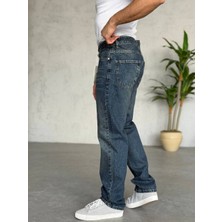 WE11 Retro Tarz Bol Kesim Baggy Jean - Koyu Lacivert