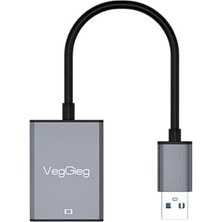 Veggieg Usb-A To HDMI Çevirici Dönüştürücü Adaptör