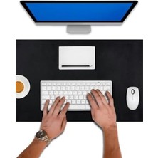 90X40 Xl Deri Mouse Pad,ofis,masa Matı Sümen,konforlu Mouse Pad,çift Yönlü (Siyah)