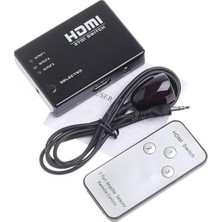 3 Port HDMI Switch Çoklayıcı Çoğaltıcı Kumandalı