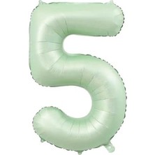 Rakam Folyo Balon 34 Inç 76-82 cm (Adaçayı, 5)