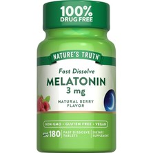 Natures Truth Fast Dissolve 3 Mg 180 Fast Dissolve Tablets