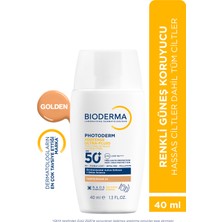 Bioderma Photoderm XDefense SPF50+ Tüm Cilt Tipleri UVA/UVB Yüksek Korumalı Renkli Güneş Kremi Golden 40 ML