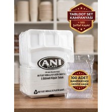 Anı 5 Göz Köpük Tabak +Kaşık Hediyeli