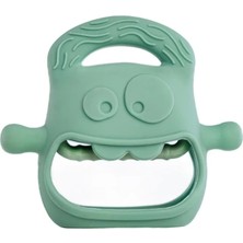Uravas Store Koyu Yeşil Bebek Silikon Diş Kaşıyıcı