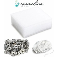 Carmelina 1 kg Parafin + 5mt Fitil + 50 Adet Çıtçıt