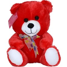 HBMB Store Selay Oyuncak 1181KR Kırmızı Oturan Ayı 30 cm