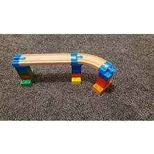 HBMB Store 5 Parça Duplo To Uyumlu Ahşap Tren Rayı Adaptör Seti